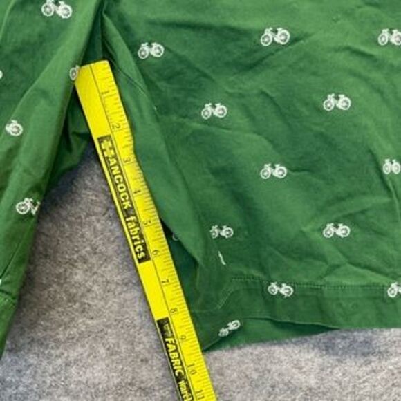 TALBOTS 10P Green Bicycle Embroidered Bermuda Shorts Cotton Stretch Petites - Picture 13 of 16
